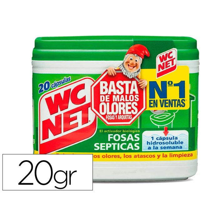 Wc Net Fosas Sépticas 6309337 Previene Atascos y Elimina Malos Olores 20 x 18 g 0 Wc Net Fosas Sépticas 6309337 Previene Atascos y Elimina Malos Olores 20 x 18 g 0