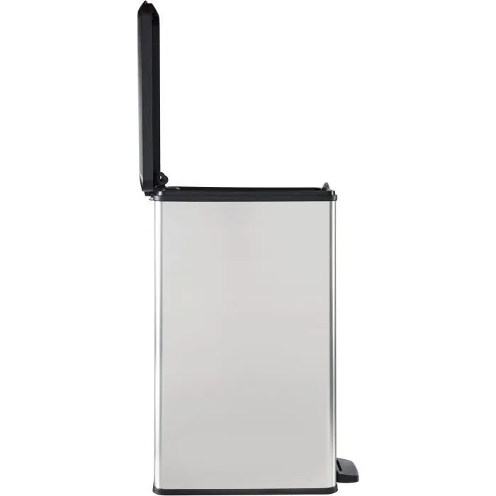 Curver CUR3253922340304 Papelera Slim 40L Gris Metalizado Ahorro de Espacio 40 x 25 x 61 cm 1 Curver CUR3253922340304 Papelera Slim 40L Gris Metalizado Ahorro de Espacio 40 x 25 x 61 cm 1