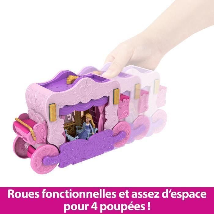 Princesas Disney-Caleche y Castillo-Caja con muñeca Aurora HWX17 4