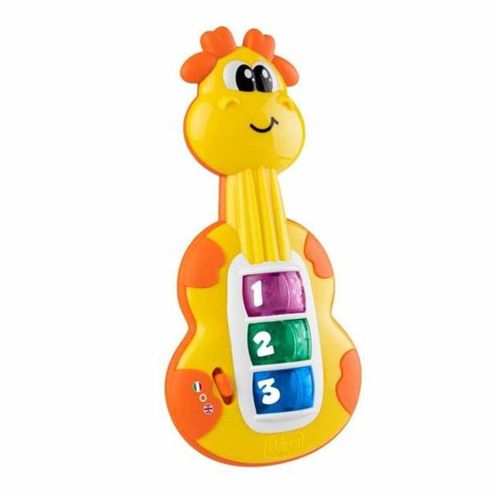 Chicco Guitarra Jirafa Musical Interactiva con más de 12 Sonidos, Melodías y Luces – Incluye Pilas AAA – Juguete Infantil 8x2x16 cm 2