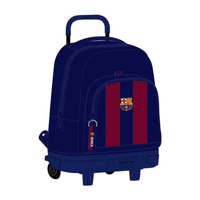 Mochila Escolar con Ruedas F.C. Barcelona Rojo Azul marino 33 X 45 X 22 cm 2 Mochila Escolar con Ruedas F.C. Barcelona Rojo Azul marino 33 X 45 X 22 cm 2