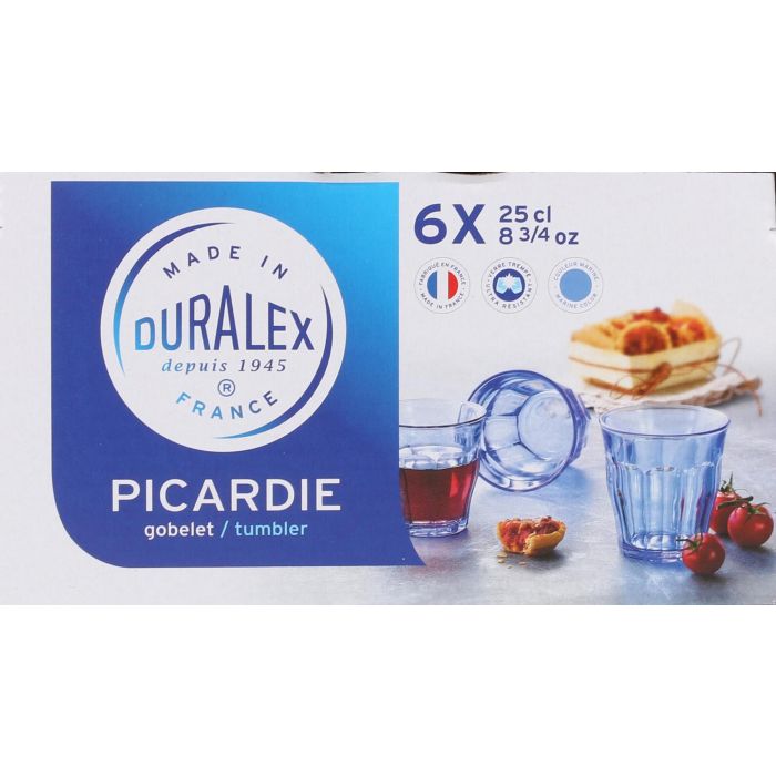 Duralex Set 6 Vasos Picardie Marine de 25 cl (12 Cajas) 2