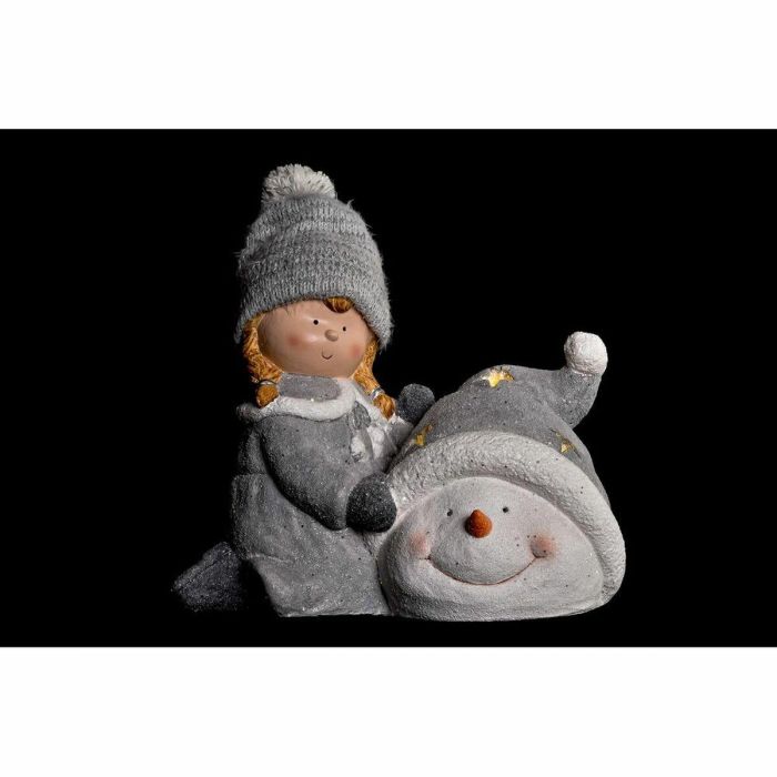 Figura Navidad Fantasia DKD Home Decor Blanco Gris 22 x 33 x 36 cm (2 Unidades) 3 Figura Navidad Fantasia DKD Home Decor Blanco Gris 22 x 33 x 36 cm (2 Unidades) 3