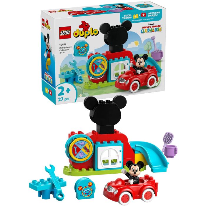 LEGO Duplo 10454 Casa y Coche de Mickey Mouse Disney Junior, Set de Construcción Educativo Infantil con Juego de Rol y Clasificación para Motricidad Fina +2 años 13 LEGO Duplo 10454 Casa y Coche de Mickey Mouse Disney Junior, Set de Construcción Educativo Infantil con Juego de Rol y Clasificación para Motricidad Fina +2 años 13