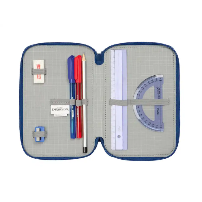 Safta Plumier Triple Como Entrenar A Tu Dragon 37 Piezas 12,5x19,5x5,5cm 3