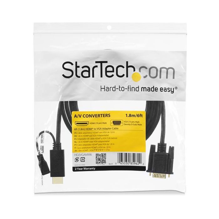 Capturadora Video Gaming Startech HD2VGAMM6 HDMI VGA D-sub Micro USB 4