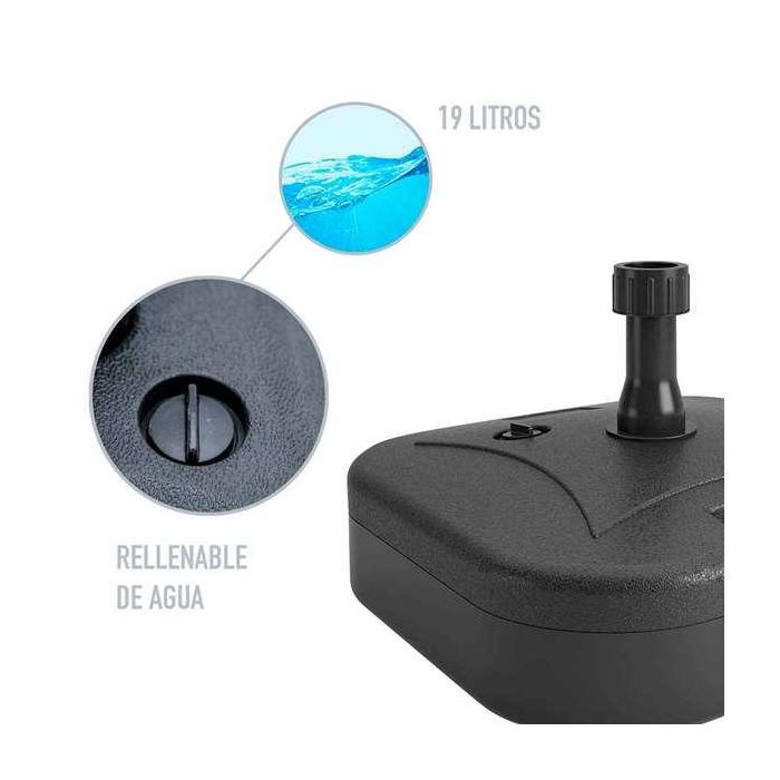 Color Baby Soporte Parasol Plástico 19 kg D3,8 cm 44.5x44.5x12.5 cm 2