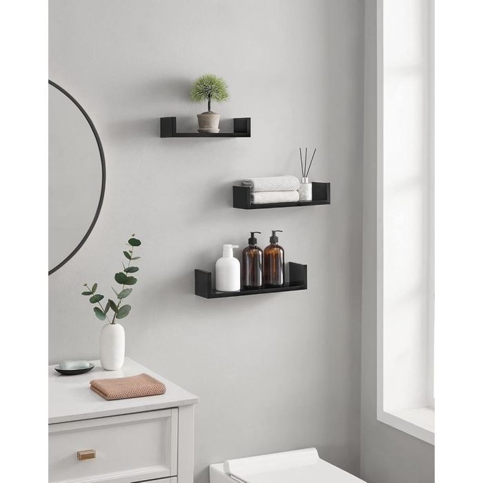 Set-3 Estante Flotan.42/34/26 Black Moblekit (6 Unidades) 2