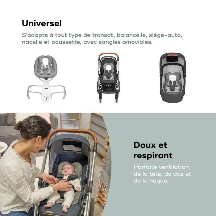 Babymoov Cosymorpho Smokey - Cojín Reductor de Cuna Bebé con Reposacabezas Ergonómico Anti-Plagiocefalia Transpirable 4 Babymoov Cosymorpho Smokey - Cojín Reductor de Cuna Bebé con Reposacabezas Ergonómico Anti-Plagiocefalia Transpirable 4