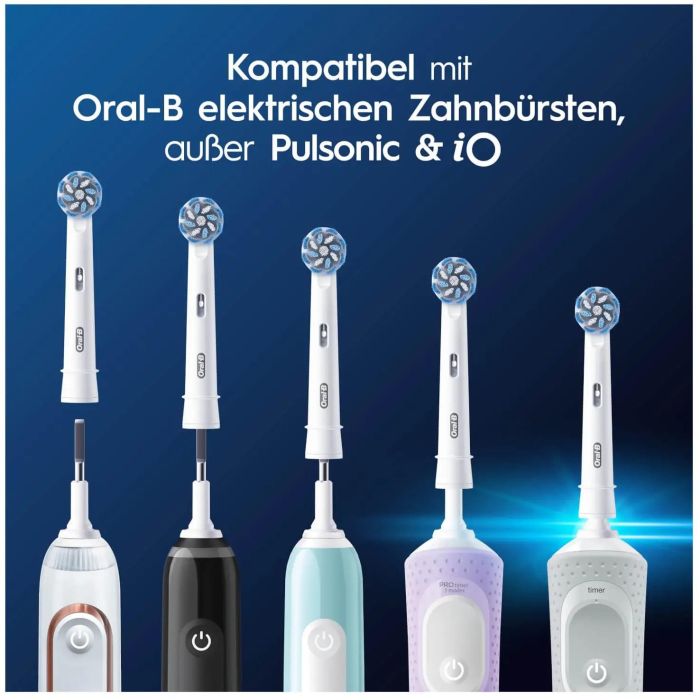 Oral-B Aufsteckbürsten Pro Sensitive Clean 4er 6 Oral-B Aufsteckbürsten Pro Sensitive Clean 4er 6