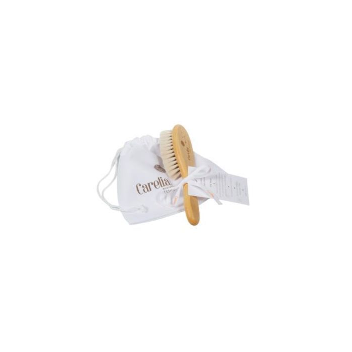 Carelia Cepillo Natural Bebe + Bolsita Algodón Carelia Cepillo Natural Bebe + Bolsita Algodón