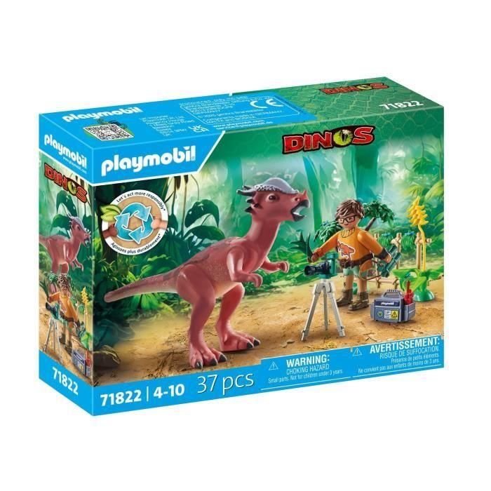 Playmobil 71822 Observación de Stygimoloch Dinos con Investigador, Prismáticos, Cámara, Trípode y Ficha +4 años 0 Playmobil 71822 Observación de Stygimoloch Dinos con Investigador, Prismáticos, Cámara, Trípode y Ficha +4 años 0