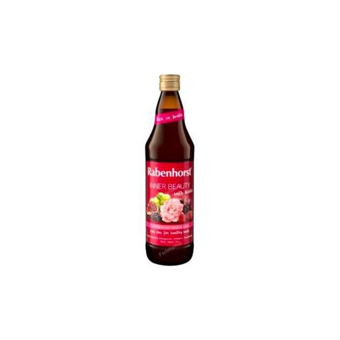 RABENHORST Zumo Inner Beauty con Biotina, Niacina y Zinc para Piel, Cabello, Uñas 750ml