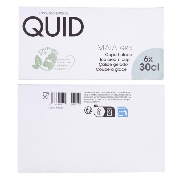 Copa Helado Vidrio Maia Quid 30 cL (24 Unidades) 6