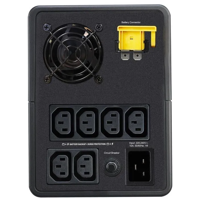 APC BVX2200LI Easy UPS Sistema de Alimentación Ininterrumpida Línea Interactiva 2,2 kVA 1200 W 6 Salidas AC 1