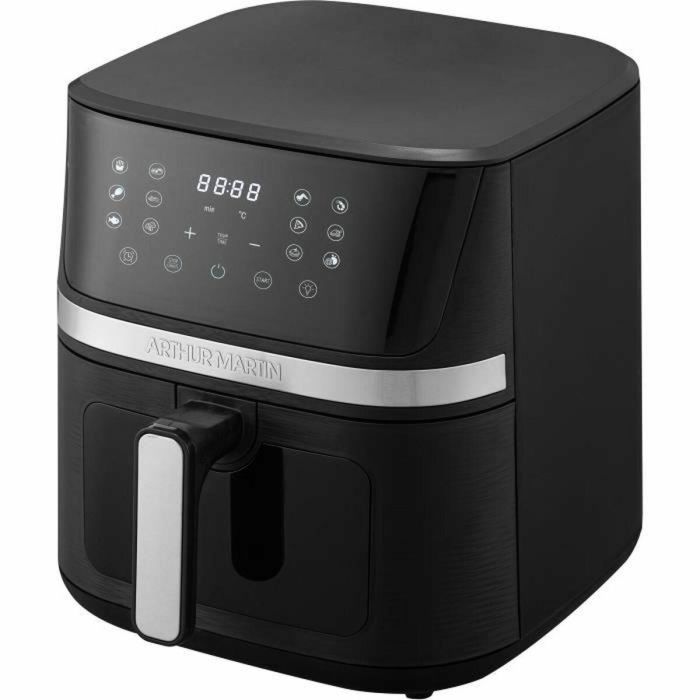 Freidora sin aceite - ARTHUR MARTIN - Airfryer 6,6 L - 1600 W - Pantalla táctil - 7 preajustes - Negra 2