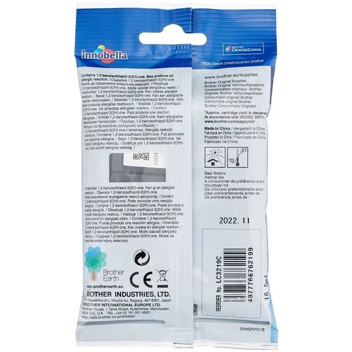 Brother Tinta Cian Mfcj 6530 6930 Dw, Mfcj5730Dw 1 Brother Tinta Cian Mfcj 6530 6930 Dw, Mfcj5730Dw 1