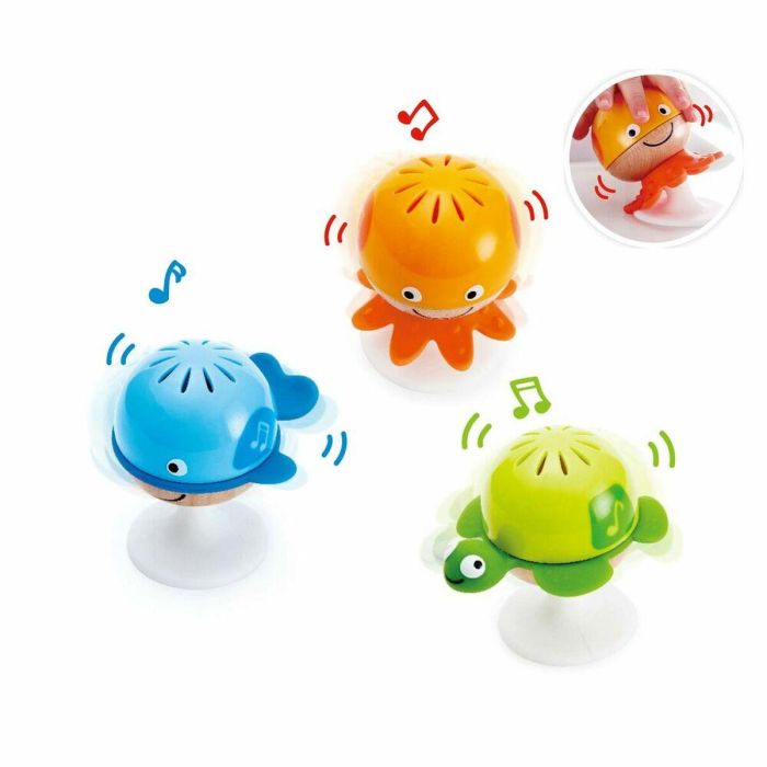 Hape Sonajeros en Cono de Haya y Silicona 3 Unidades Animales Marinos Adhesivos con Sonidos para Recién Nacidos 25x12x9 cm 0 Hape Sonajeros en Cono de Haya y Silicona 3 Unidades Animales Marinos Adhesivos con Sonidos para Recién Nacidos 25x12x9 cm 0