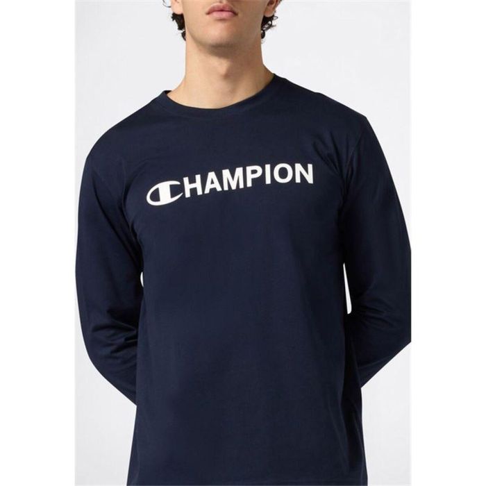 Camiseta de Manga Larga Hombre Champion 221652-BS501 Azul marino (S) 2