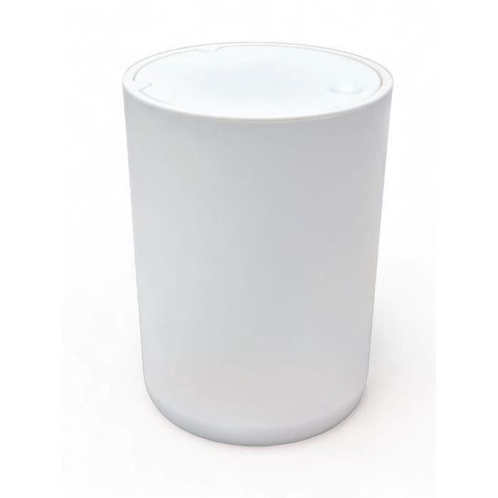 Papelera de baño - HOY - UTILITY - 8,5 L - Ø 21 x H 29 cm - Polipropileno - Blanco Papelera de baño - HOY - UTILITY - 8,5 L - Ø 21 x H 29 cm - Polipropileno - Blanco