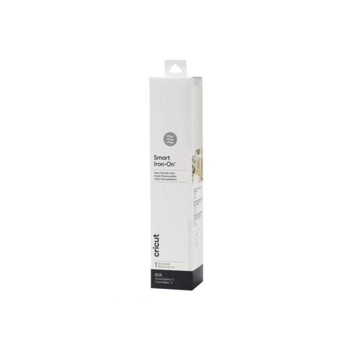Cricut Rollo de vinilo de termotransferencia Smart Iron-On Blanco 2008696 Cricut Rollo de vinilo de termotransferencia Smart Iron-On Blanco 2008696