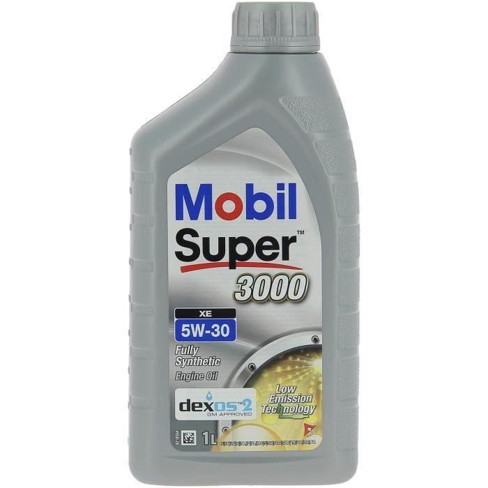 Contenedor de aceite de motor - MOBIL - S3000 5W30 XE - 1 L - 4 estaciones