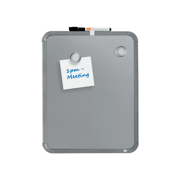 Nobo Pizarra Magnética Blanca para Hogar, Acero, Marco Slim Plata, 280x360 mm 4