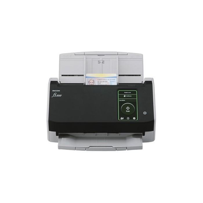 Ricoh fi-8040 Escáner de Documentos ADF Dúplex 40 ppm/80 ipm LAN USB 3.2 con Pantalla Táctil 50 Hojas 30