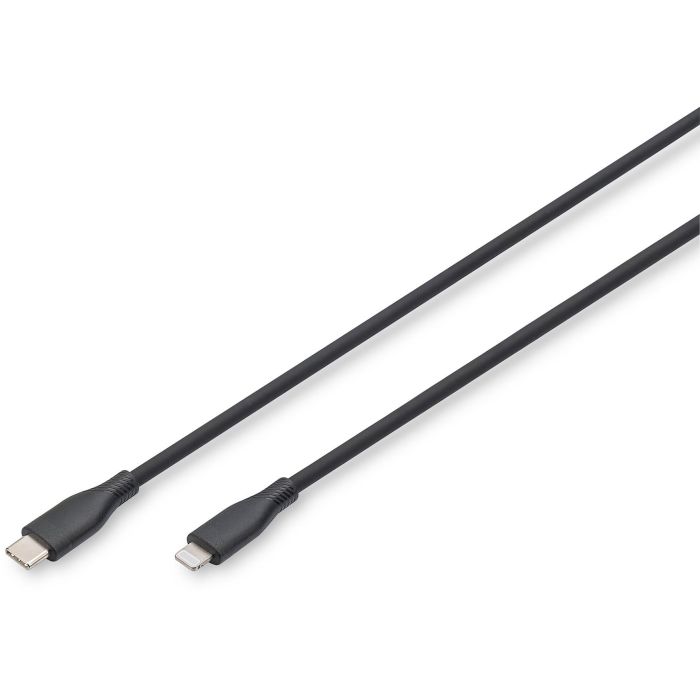 DIGITUS USB 2.0 Kabel Typ C-Lightning Silikon 0.5m MFI schwa 0 DIGITUS USB 2.0 Kabel Typ C-Lightning Silikon 0.5m MFI schwa 0