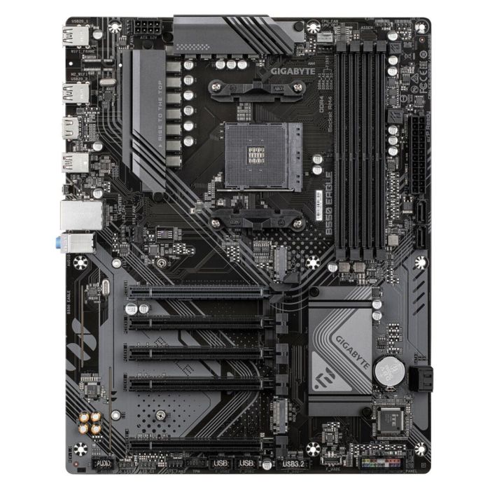 GIGABYTE B550 EAGLE Placa Base ATX AMD B550 Zócalo AM4 Ryzen 3000/4000/5000 DDR4 3200MHz PCIe 4.0 M.2 1GbE VRM 10+3+1 9 GIGABYTE B550 EAGLE Placa Base ATX AMD B550 Zócalo AM4 Ryzen 3000/4000/5000 DDR4 3200MHz PCIe 4.0 M.2 1GbE VRM 10+3+1 9