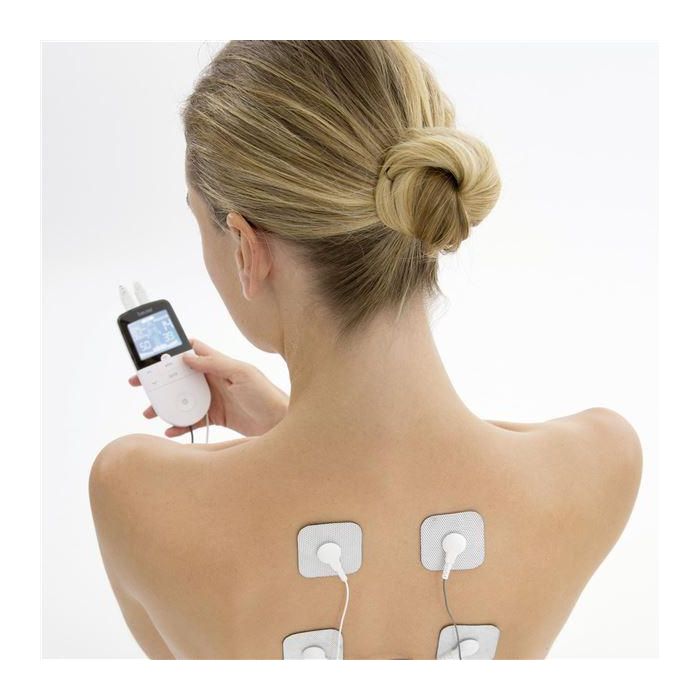 Beurer Electroestimulador TENS/EMS 4 Electrodos - Alivio del Dolor, Fortalecimiento Muscular y Masaje Relajante - Ref: 1 6 Beurer Electroestimulador TENS/EMS 4 Electrodos - Alivio del Dolor, Fortalecimiento Muscular y Masaje Relajante - Ref: 1 6