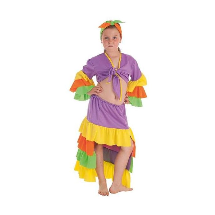 Creaciones Llopis Disfraz infantil Cubana Varadero con falda, camisa y pañuelo para 4 a 6 años Creaciones Llopis Disfraz infantil Cubana Varadero con falda, camisa y pañuelo para 4 a 6 años