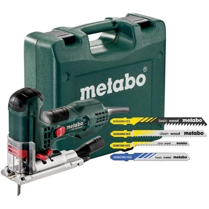 Sierra de calar rápida METABO STE 100 - 20 hojas - Verde - 710W - Madera Sierra de calar rápida METABO STE 100 - 20 hojas - Verde - 710W - Madera