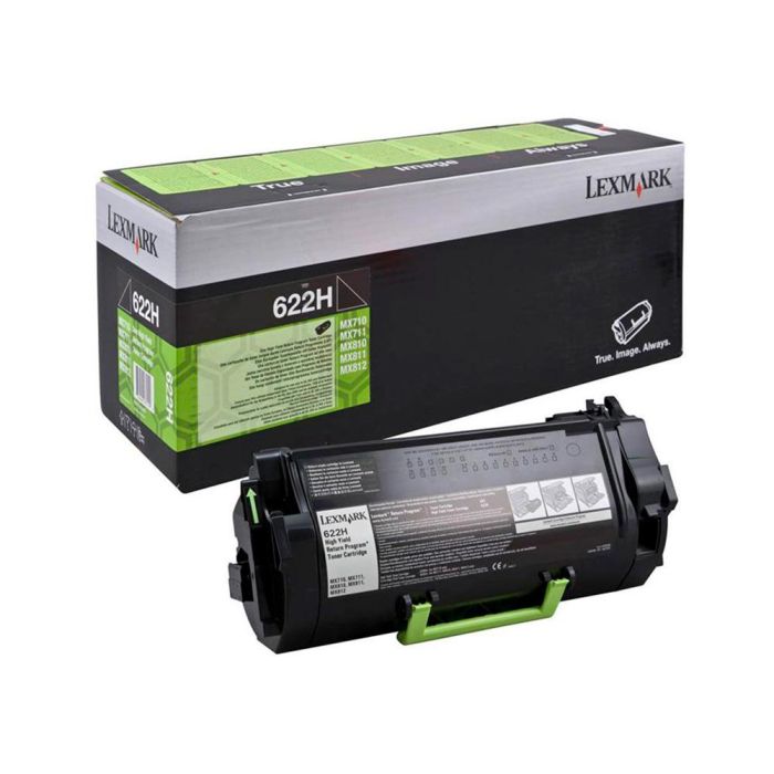 Toner Laser Lexmark 622H Negro 3