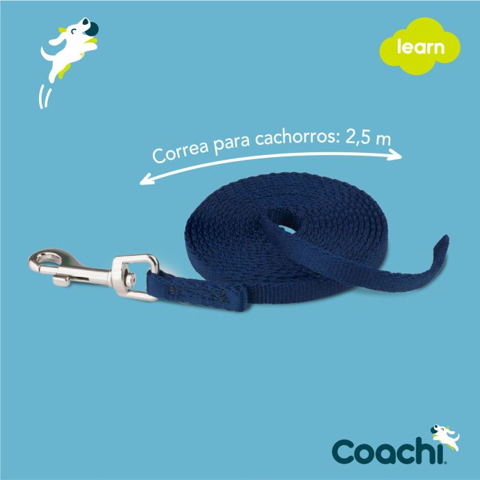 Coachi Correa de Adiestramiento Puppy Training Line para Cachorros y Perros Azules 2.5M Nylon Ligera - Ayuda a Evitar Comportamientos No Deseados en Casa 4 Coachi Correa de Adiestramiento Puppy Training Line para Cachorros y Perros Azules 2.5M Nylon Ligera - Ayuda a Evitar Comportamientos No Deseados en Casa 4