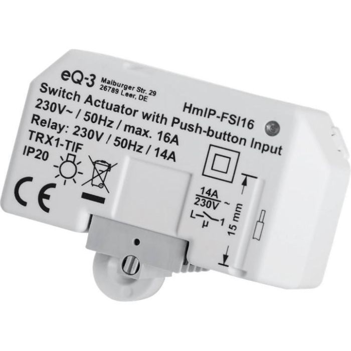Homematic IP Schaltaktor con Tastereingang – Bajo superficie