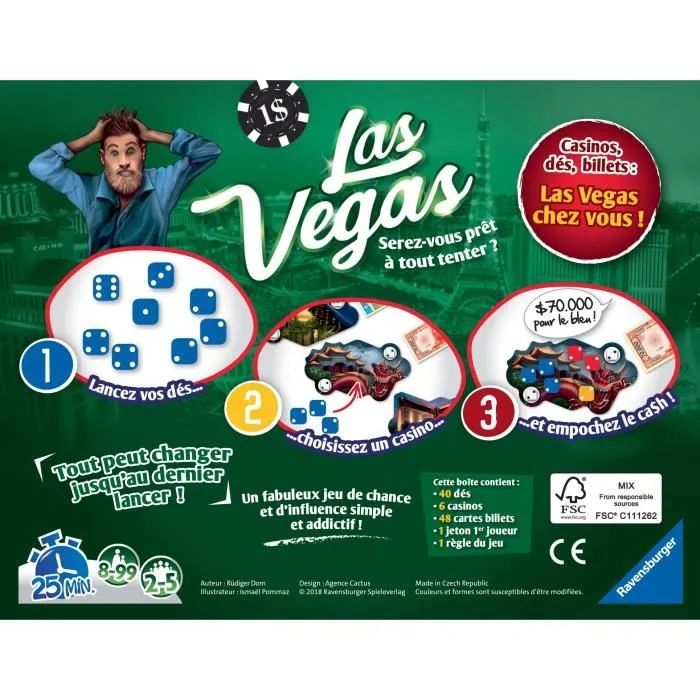 Ravensburger Las Vegas Juego de mesa y ambiente 8 años 2
