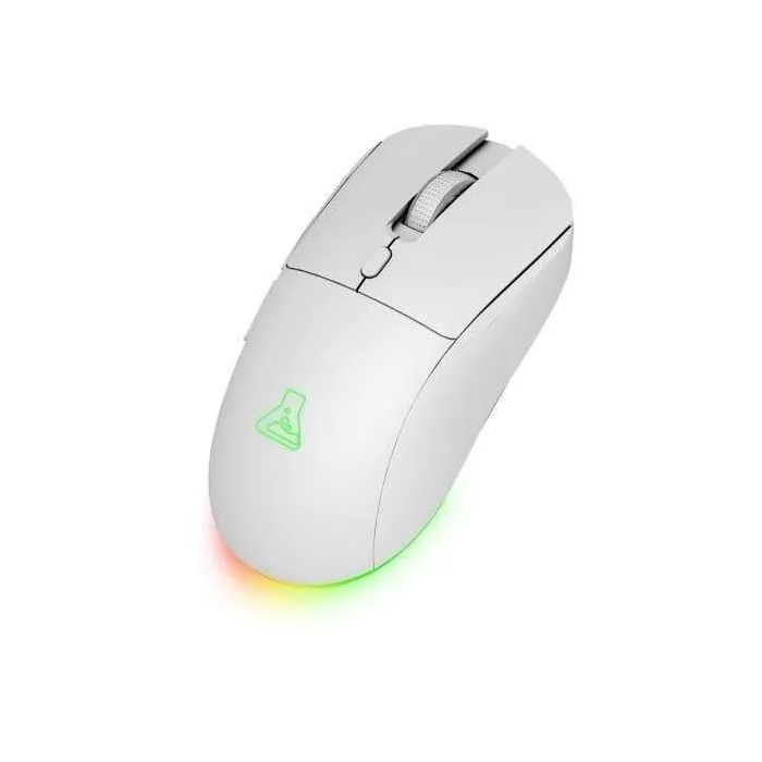 The G-Lab TUNGSTEN EX W COMBO Teclado y Mouse Gaming Inalámbricos Blanco, Paquete Combo, 32 Macros Configurables