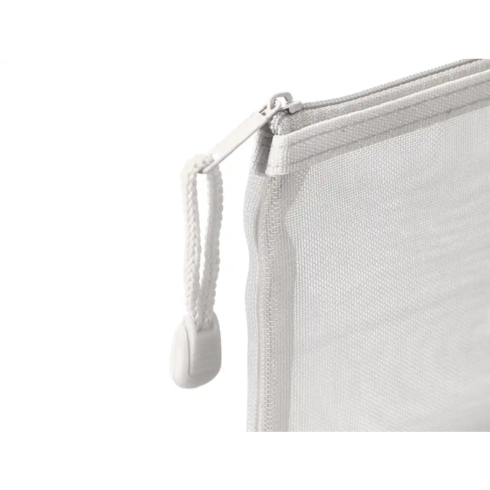 Liderpapel Bolsa Zipper Bag Poliester Transpirable Multiusos Cierre Cremallera DIN A6 Blanco 5