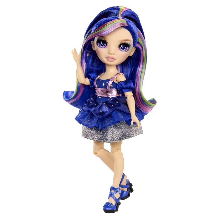 Rainbow High Muñeca Be Dazzling Fashion - Genevieve Blue 28 cm con Gemas Brillantes y Accesorios Incluidos