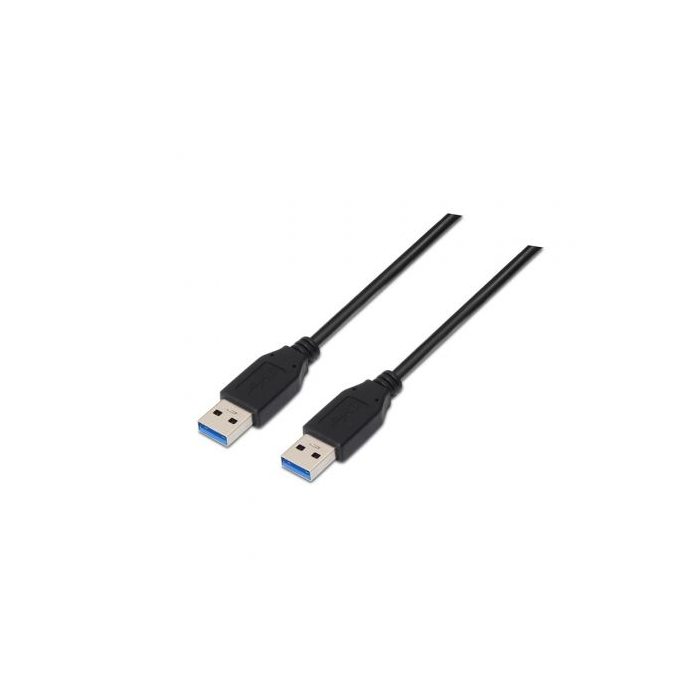 Cable USB 3.0 A a USB A NANOCABLE 10.01.1002-BK Negro 2 m Cable USB 3.0 A a USB A NANOCABLE 10.01.1002-BK Negro 2 m