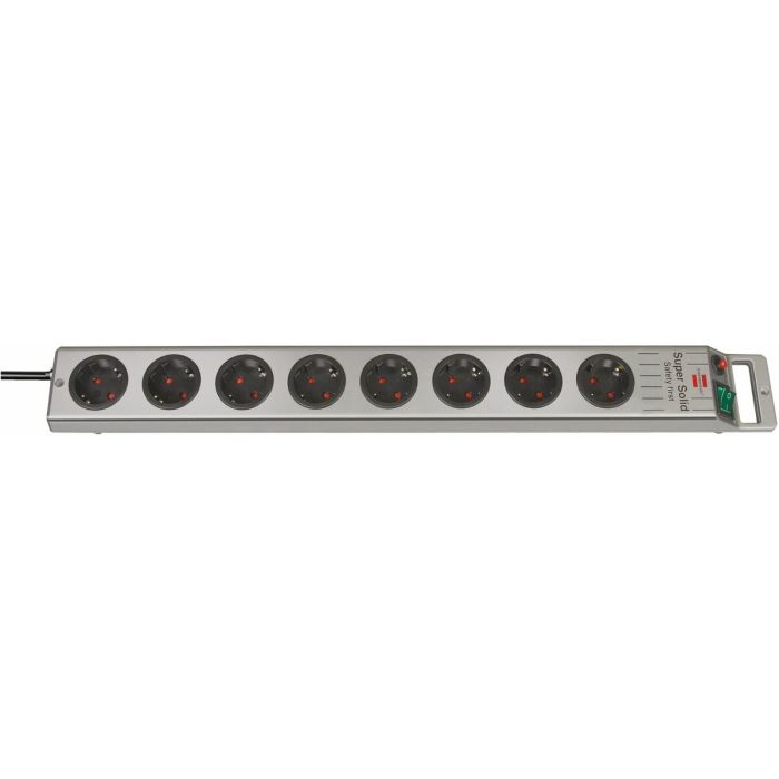 Regleta Enchufes 8 Tomas con Interruptor Brennenstuhl Super-Solid-Line 3600 W (2,5 m) 2 Regleta Enchufes 8 Tomas con Interruptor Brennenstuhl Super-Solid-Line 3600 W (2,5 m) 2