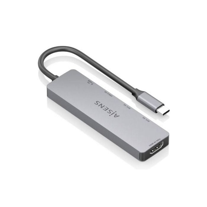 Docking USB Tipo-C Aisens ASUC-5P028-GR/ 1xHDMI/ 2xUSB/ 2xUSB Tipo-C/ 1xUSB Tipo-C PD/ Gris 1