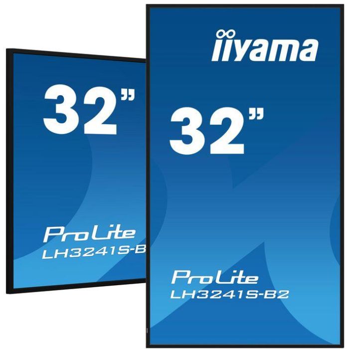 iiyama 32" 1920x1080, IPS panel, 1% Haze, Landscape and Portrait mode, Speakers 2x 10W , VGA, 3x HDMI, 350cd/m² 4 iiyama 32" 1920x1080, IPS panel, 1% Haze, Landscape and Portrait mode, Speakers 2x 10W , VGA, 3x HDMI, 350cd/m² 4