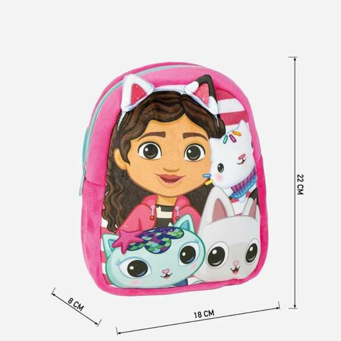 Mochila guarderia de peluche casa de gabby 18.0 x 22.0 x 8.0 cm 1 Mochila guarderia de peluche casa de gabby 18.0 x 22.0 x 8.0 cm 1