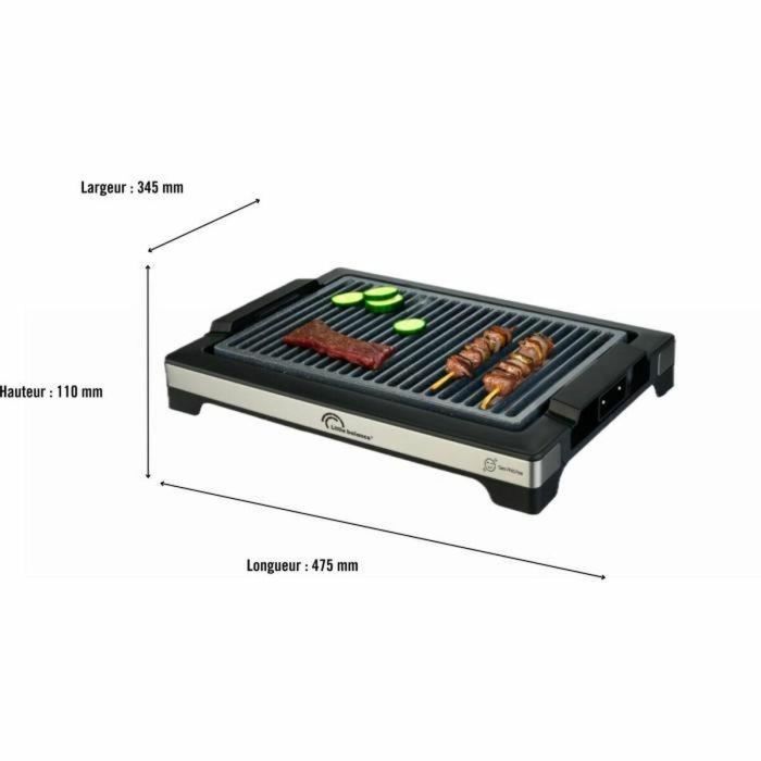 Little Balance LIT3760240788638 Barbacoa Eléctrica Easy Nopifas - Superficie 38x25 cm - Revestimiento Microcerámico libre PFAS - 2000W 2 Little Balance LIT3760240788638 Barbacoa Eléctrica Easy Nopifas - Superficie 38x25 cm - Revestimiento Microcerámico libre PFAS - 2000W 2