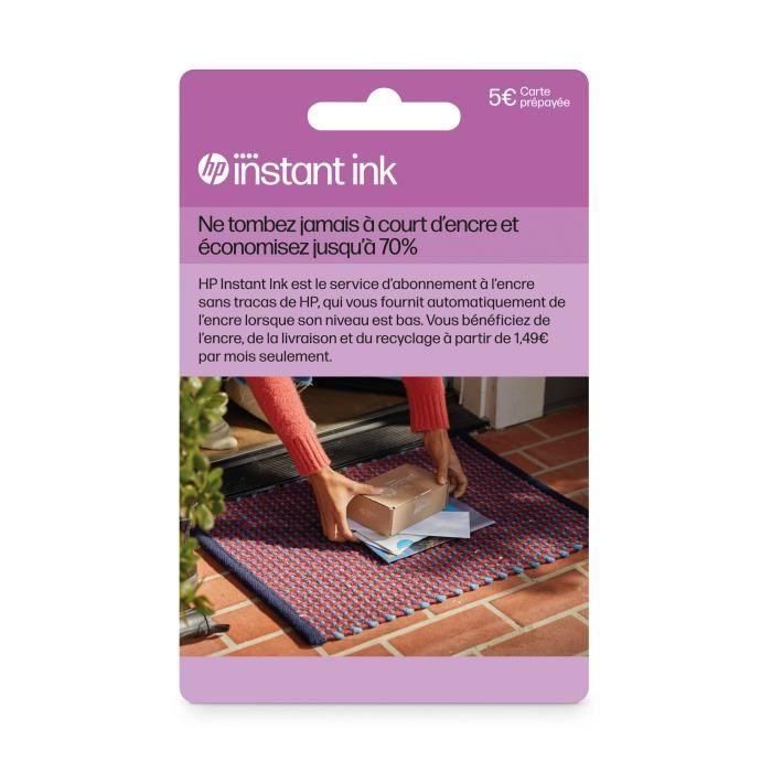 HP HP0197961617764 Tarjeta Prepago Instant Ink Suscripción Entrega Cartuchos Originales