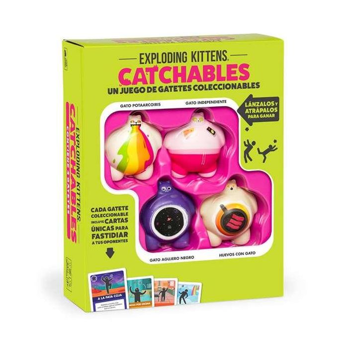 Exploding Kittens Catchables Core Pack Juego de Mesa para 2-4 Jugadores, Edad 8+, Lánzalos y Atrápalos, Español Exploding Kittens Catchables Core Pack Juego de Mesa para 2-4 Jugadores, Edad 8+, Lánzalos y Atrápalos, Español