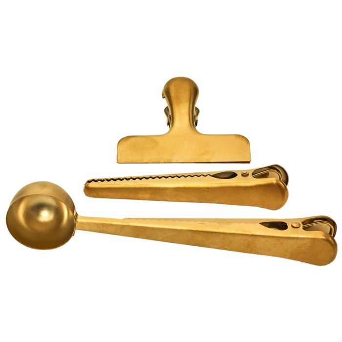 Cook Concept Juego De 3 Utensilios Para Café, Dosificador Cuchara, Pinza Dentada, Pinza Clip 2