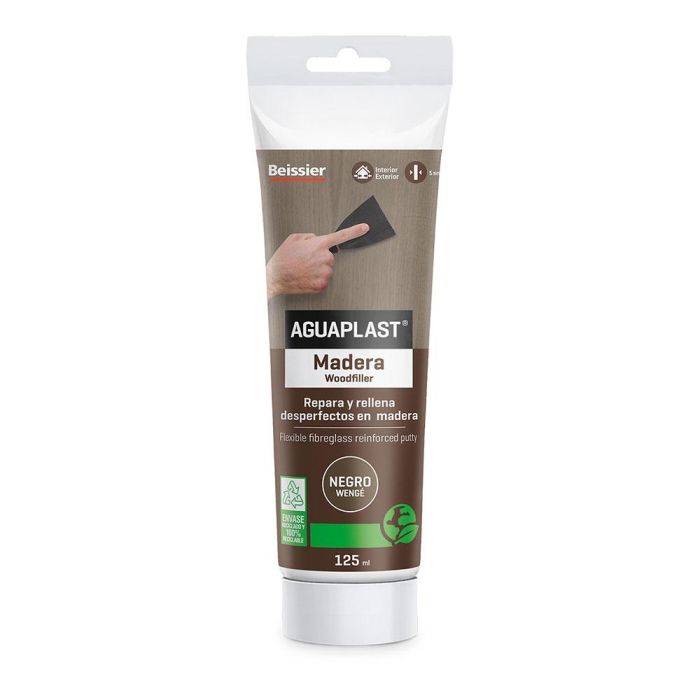 Aguaplast 70000-009 Masilla para madera negro wenge 125ml - Reparar, rellenar y nivelar grietas en interiores y exteriores 0 Aguaplast 70000-009 Masilla para madera negro wenge 125ml - Reparar, rellenar y nivelar grietas en interiores y exteriores 0
